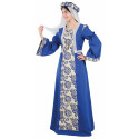 Disfraz de Condesa Medieval Azul para Mujer