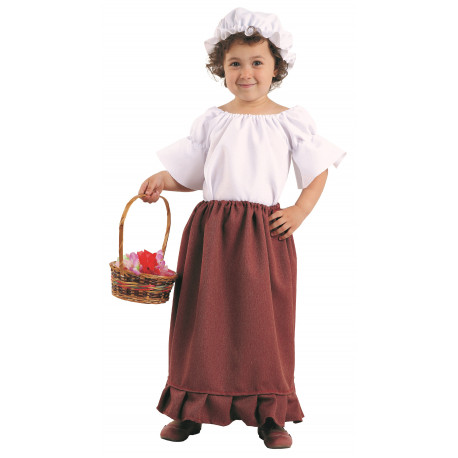 Disfraz de Campesina Medieval Infantil