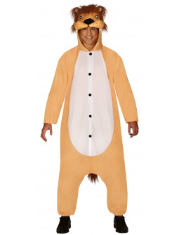 Disfraz de León Pijama para Adulto