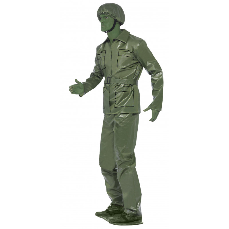 Forplay Combat Ready - Disfraz de soldado para hombre, color verde