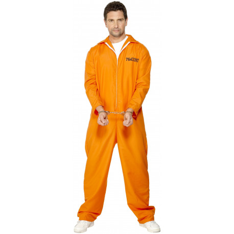 Disfraz de Preso Naranja de Guantánamo para Hombre
