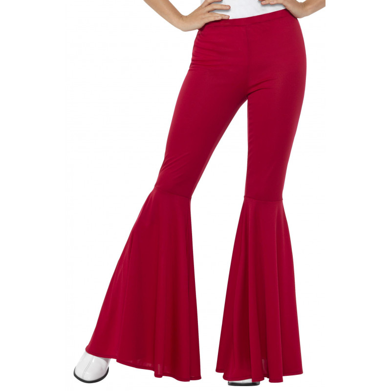 Pantalón de Campana Rojo Estilo Hippie para Mujer Comprar