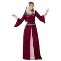 Disfraz de Dama Medieval Burdeos para Mujer