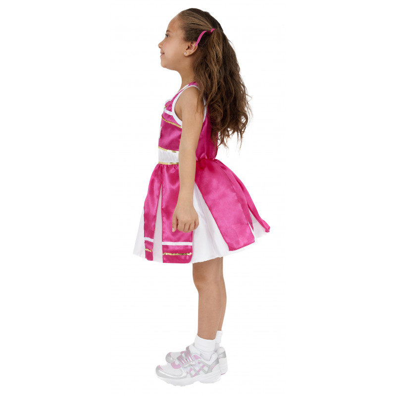 Disfraz de Animadora Rosa con Pompones para Niña