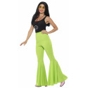 Pantalón de Campana Hippie Verde para Mujer