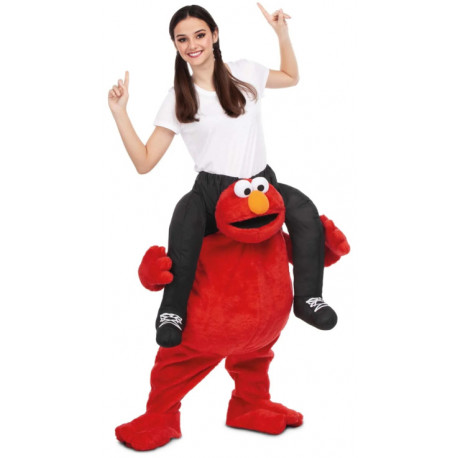Disfraz de Elmo Barrio Sésamo a Hombros para Adulto