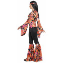 Disfraz de Hippie con Estampado Multicolor para Mujer