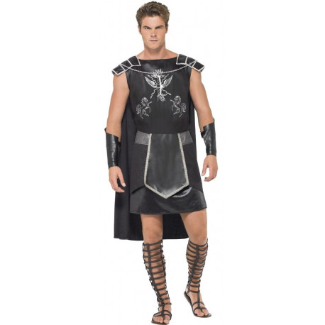 Disfraz de Gladiador Oscuro con Capa para Hombre