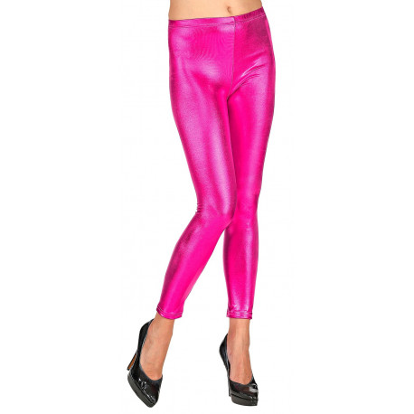 Leggings Rosa Metalizados para Mujer