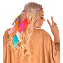Cinta Hippie para el Pelo con Plumas Multicolor