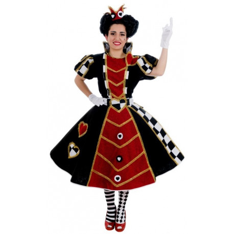 Disfraz de Reina de Corazones Premium para Mujer