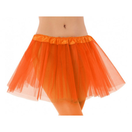 Falda de Tutú Naranja para Adulto