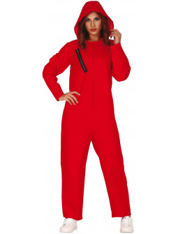 Disfraz de Mono Rojo con Capucha para Mujer