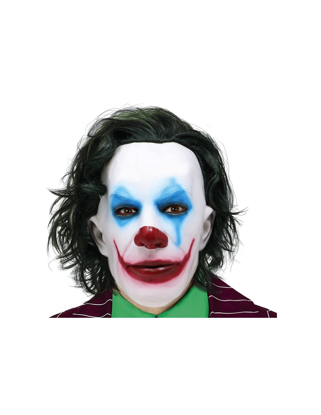 espontáneo constructor Escritor Máscara de Joker con Pelo | Comprar Online