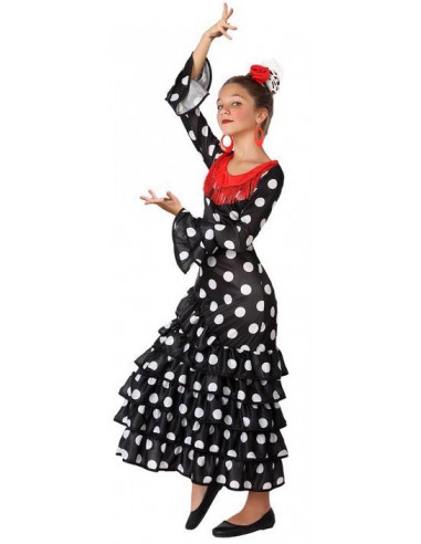 Disfraz de Flamenca Negro Infantil