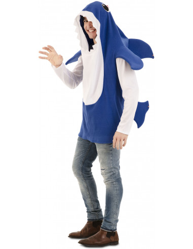 Disfraz de Baby Shark Azul para Adulto