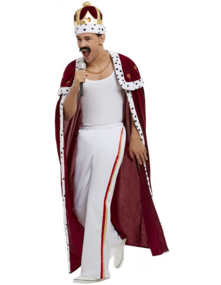 Pedagogía Entre grano Disfraz de Freddie Mercury con Capa para Adulto | Comprar Online