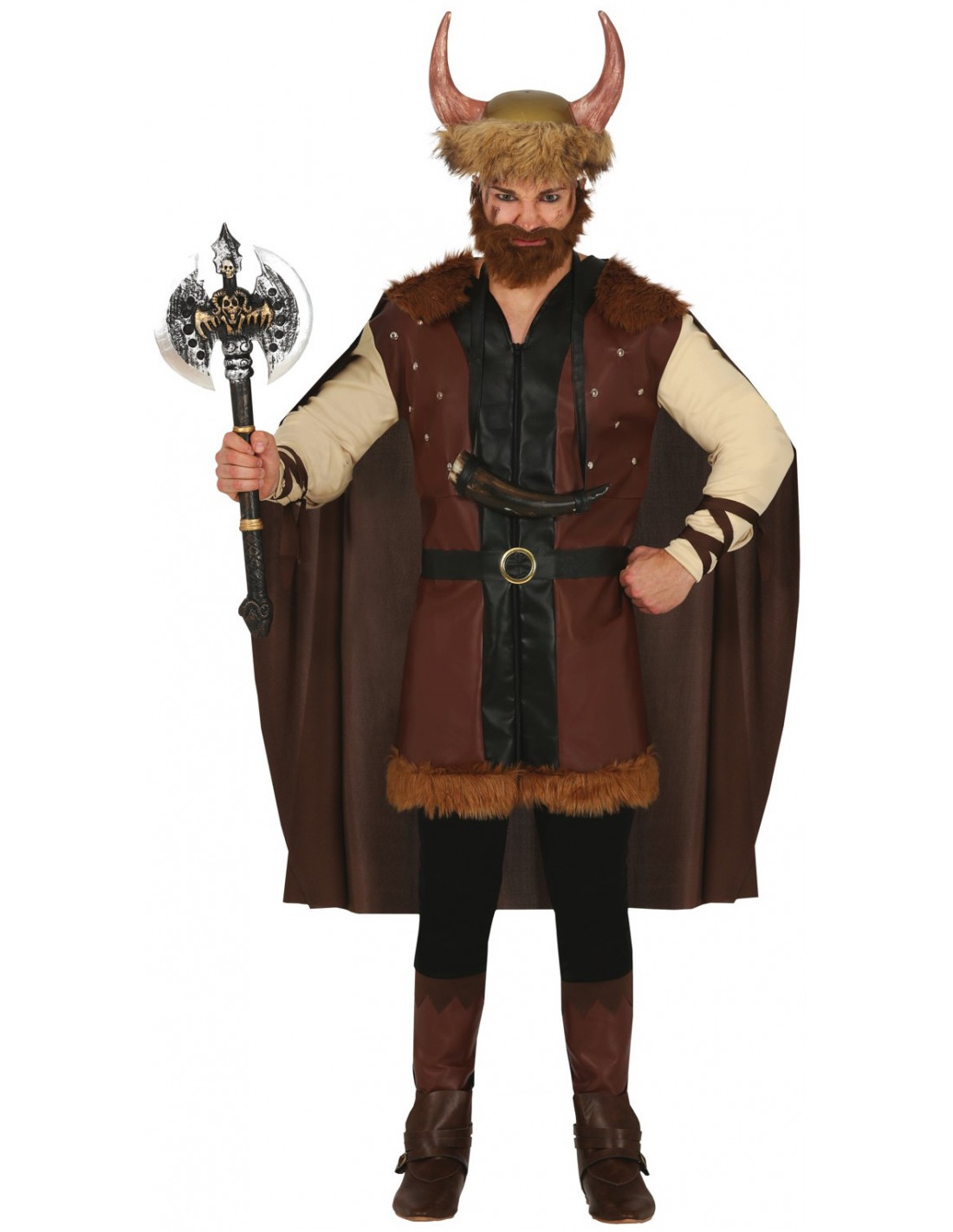 Inhalar Vatio Nabo Disfraz de Vikingo Bárbaro para Hombre | Comprar Online