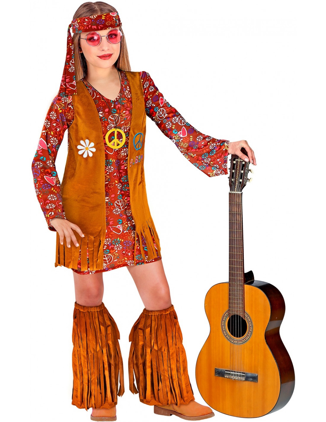 Disfraz Hippie Vintage para Niña | Comprar Online