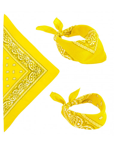 Pañuelo Bandana Amarillo para Adulto