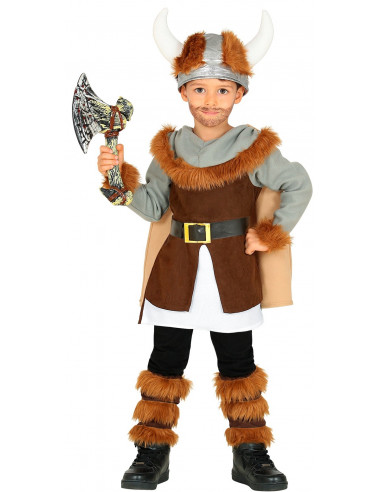 Disfraz de Vikingo con Capa para Niño