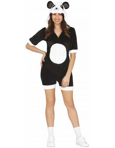 Disfraz de Panda Mono Corto para Mujer