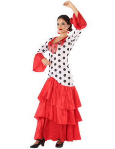Disfraz de Flamenca Blanco...