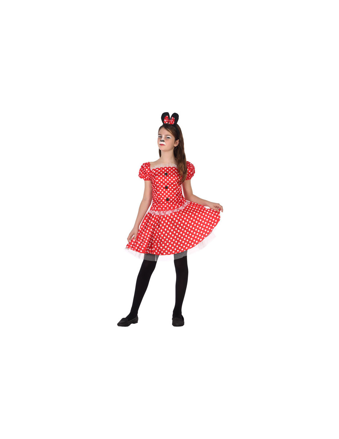 Partido Español Corbata Disfraz de Minnie con Cola para Niña | Comprar Online
