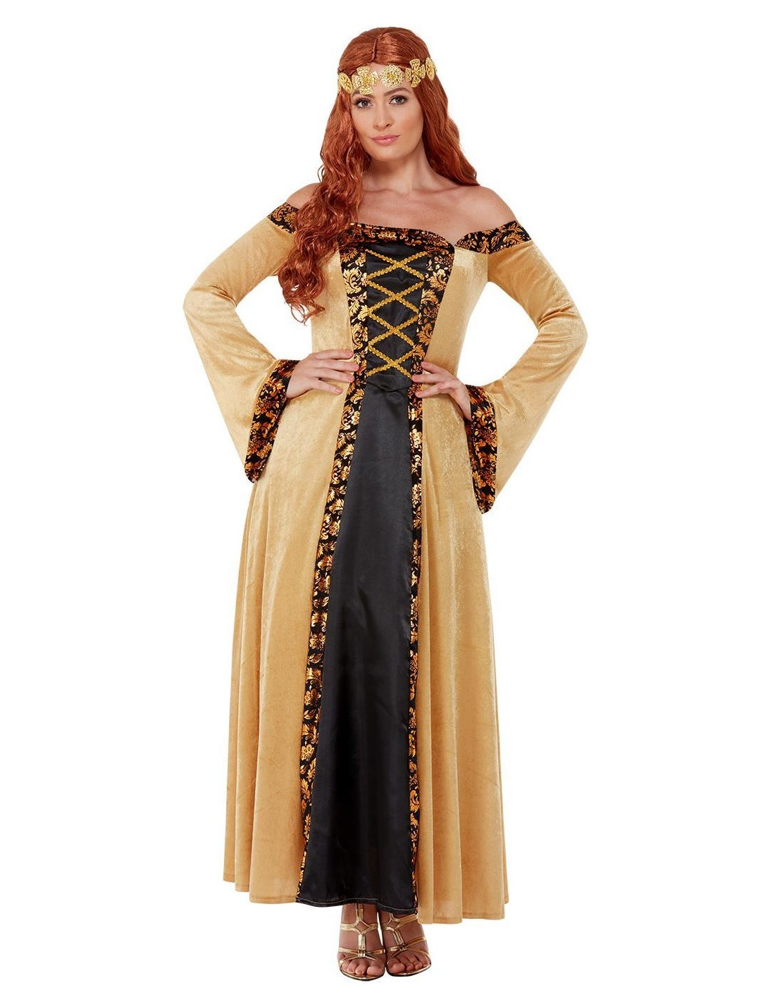Pasivo ensalada Encantada de conocerte Disfraz de Condesa Medieval Dorada para Mujer | Comprar Online