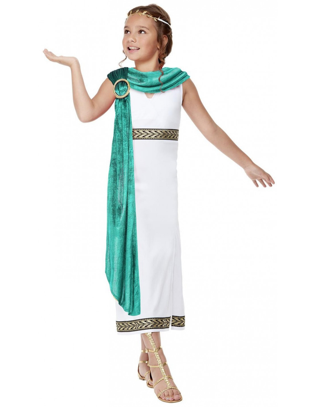 orientación grava Currículum Disfraz de Emperatriz Romana con Toga para Niña | Comprar Online