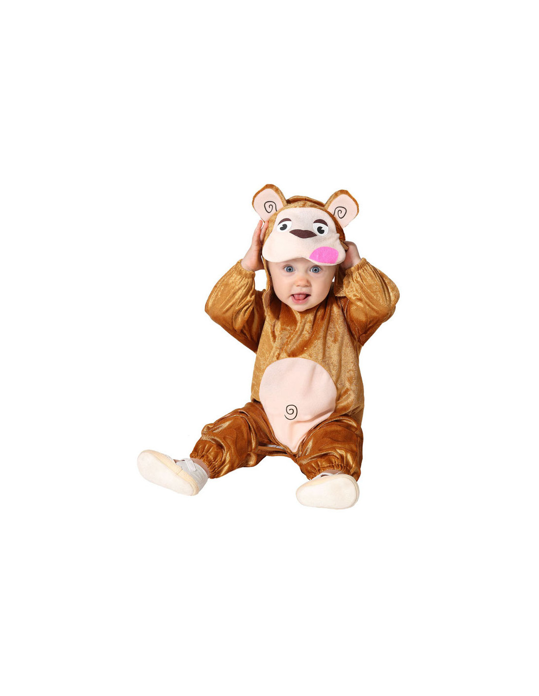 Disfraz de Mono de Terciopelo para Bebé