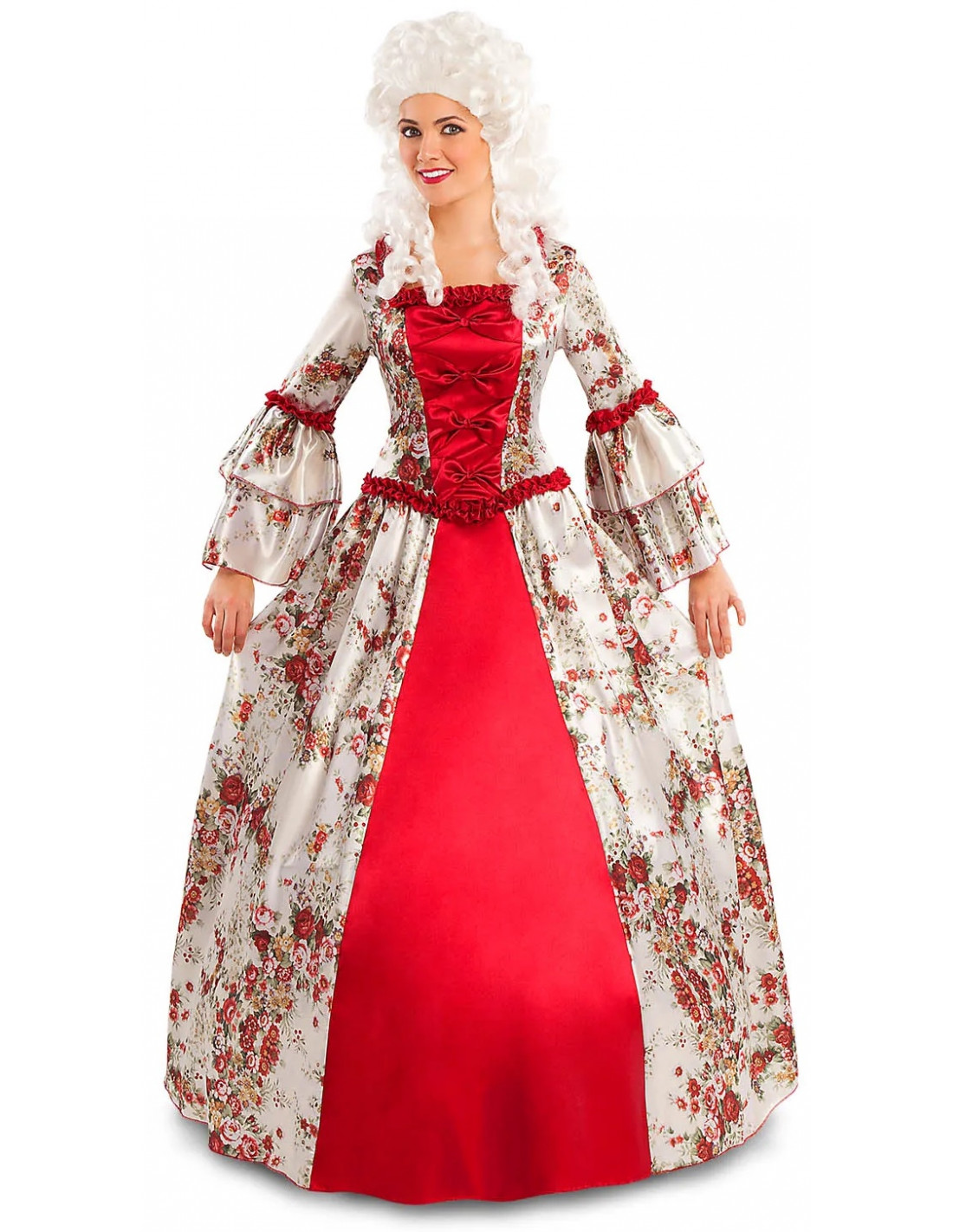 Disfraz de Baronesa Colonial Rojo para Mujer | Comprar Online