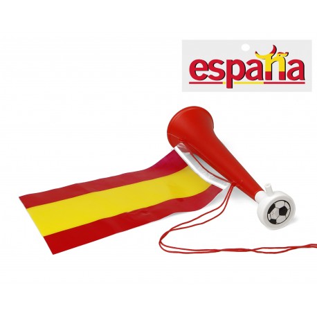 Trompeta con bandera de ESPAÑA