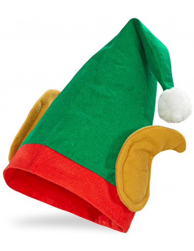 Sombrero de Elfo Navideño con Orejas