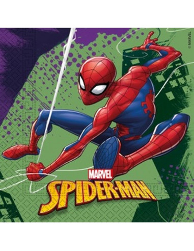 Pack de 20 Servilletas de Spider-Man