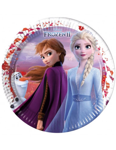 Pack de 8 Platos de Elsa y Anna de...