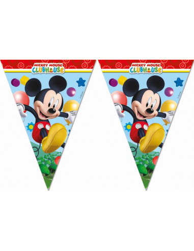 Guirnalda de Mickey Mouse con Banderines