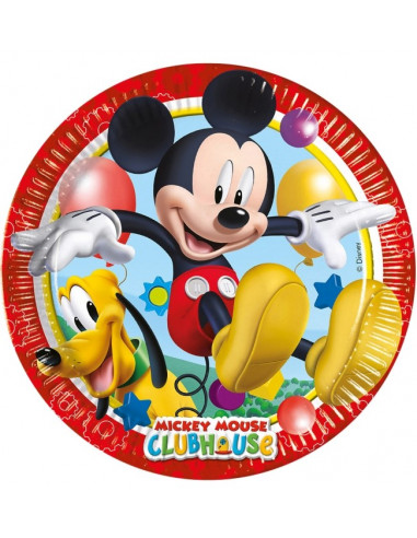 Pack de 8 Platos de Mickey Mouse y Pluto