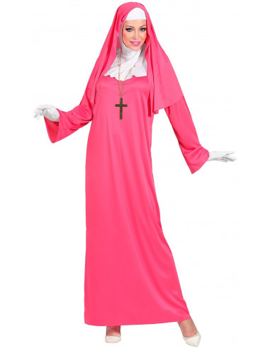 personalidad Secretario Cívico Disfraz de Monja Rosa para Mujer | Comprar Online | Envío en 24h