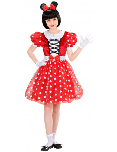 Disfraz de Minnie Infantil Rojo con...