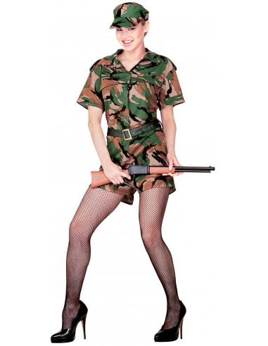 Disfraz de mujer militar