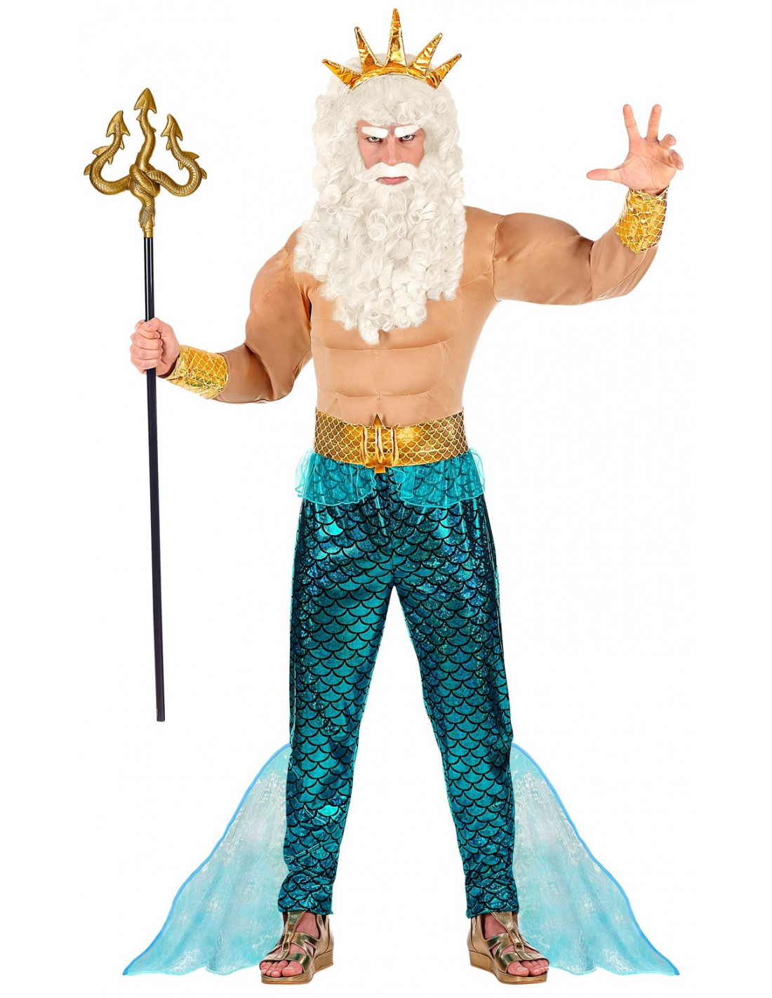 diapositiva Alpinista Absay Disfraz de Dios Neptuno Musculoso para Hombre | Comprar Online