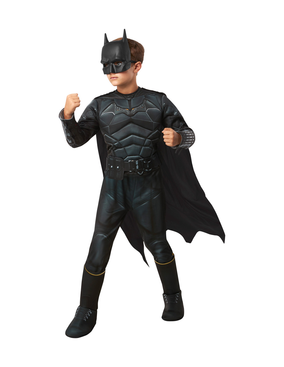 Encommium salón pánico Disfraz de Batman Negro Musculoso para Niño | Comprar Online