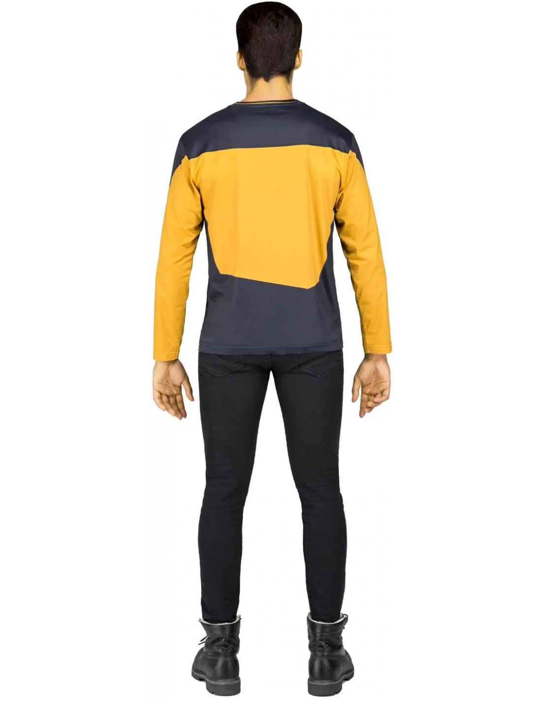 Preservativo Afectar Montañas climáticas Camiseta Disfraz de Star Trek Data Amarilla para Adulto | Comprar