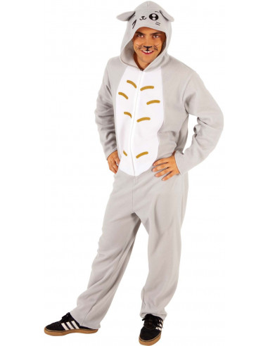 Disfraz de Gato Totoro Gris para Adulto
