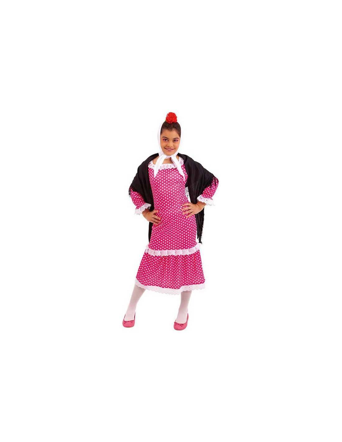 mezcla seré fuerte doce Disfraz de Chulapa Madrileña Rosa para Niña | Comprar Online