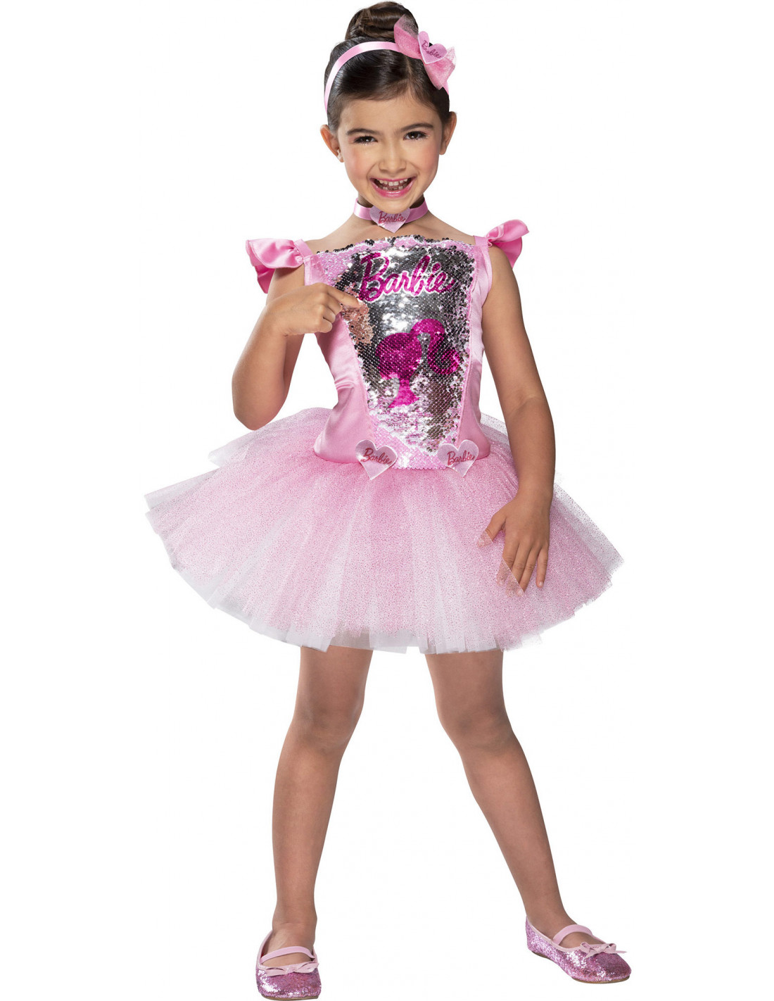 Disfraz de Barbie Bailarina Rosa Infantil