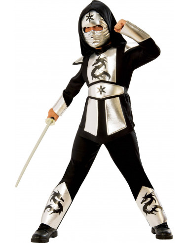 Disfraz de Ninja Plateado Infantil