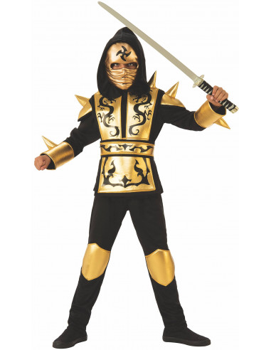 Disfraz de Ninja Dorado Infantil