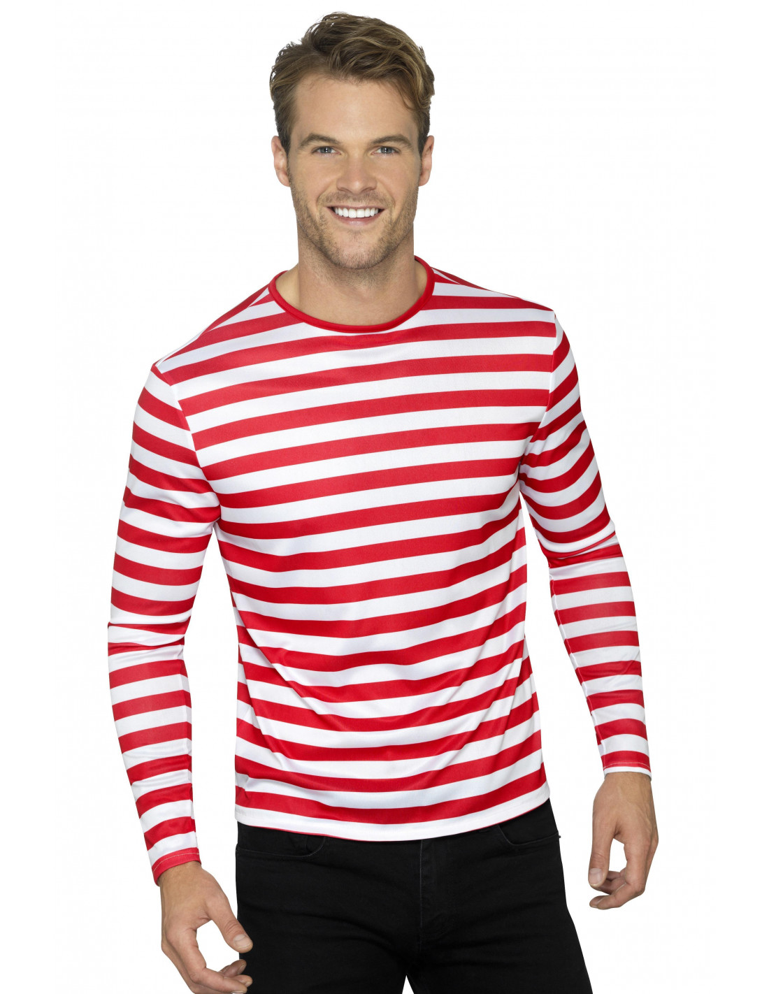Camiseta Rayas Rojas y Blancas con Larga | Comprar Online